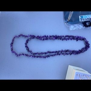 Amethyst necklace & bracelet set